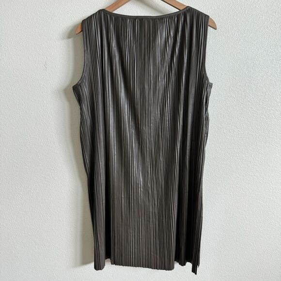 Max Mara Osso Pleated Dary Gray Tunic Women’s Large NWT - Picture 8 of 8